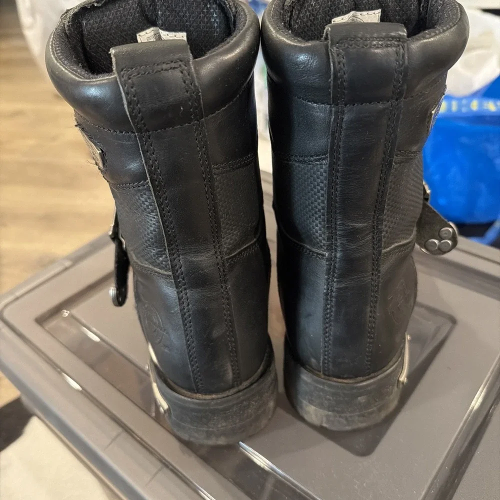Milwaukee Freedom Flex‎ Leather Motorcycle Boots Performance Footwear Mens 10D